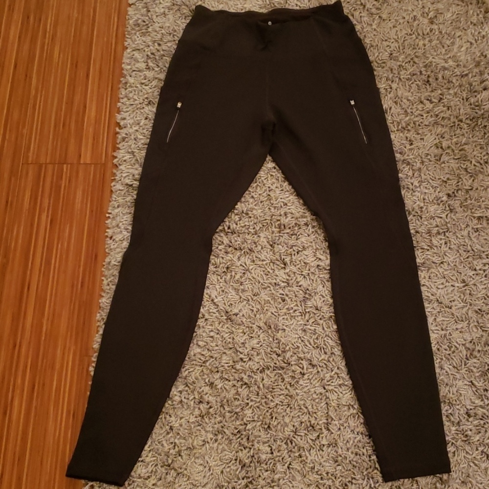 Athleta Black Ankle Tights